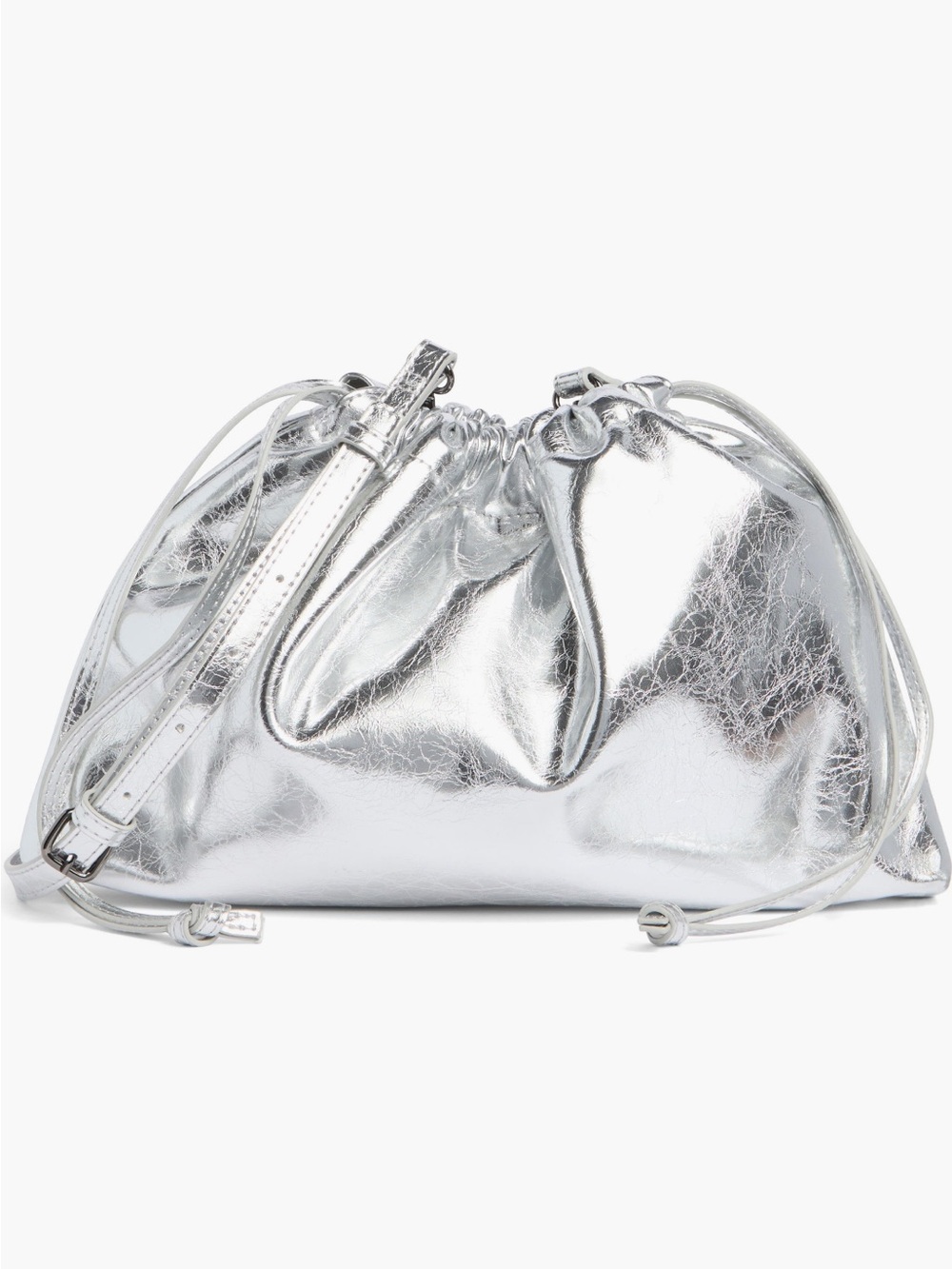 BCBG Metallic Silver Card Pocket Insert
